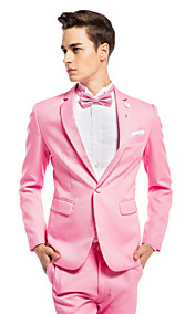 Pink Slim Fit Two-Piece Suit