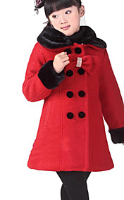 Girl's Fashion Double Breasted Coat