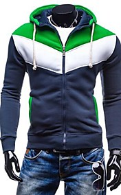 Men's Long Sleeve Hoodie & Sweatshirt , Cotton/Polyester