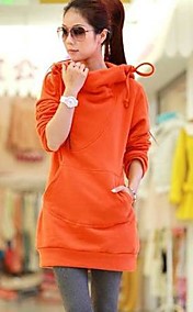 chaleureuse long pardessus à capuche des femmes