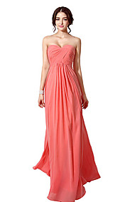 A-line Sweetheart Floor-length Evening Dress