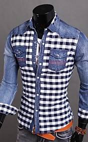 Men's Occasion Pattern Sleeve Length Top Length Top Style