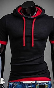 Men's Hoodie Slim Casual Short Sleeve T-Shirts