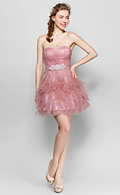 Ball Gown Sweetheart Knee-length Tulle Bridesmaid Dresses