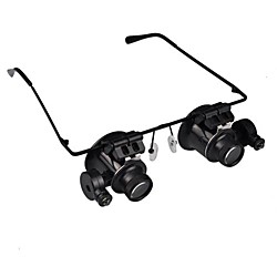 20X loupe de bijoutier Lunettes Réparation de montre LED Lunettes Loupe objectif cadeaux noël enfant