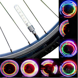 LED Eclairage de Velo Capots de feux clignotants Éclairage pour roues de vélo VTT Vélo tout terrain Vélo Cyclisme Imperméable Portable Avertissement Facile à Installer Piles Batterie Cyclisme