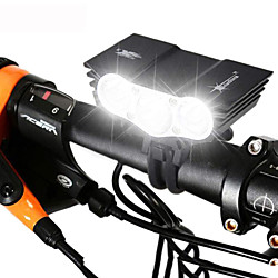 LED Eclairage de Velo Eclairage de Vélo Avant Phare Avant de Moto VTT Vélo tout terrain Vélo Cyclisme Imperméable Rechargeable Modes multiples Super brillant 18650 3000 lm Batterie Camping