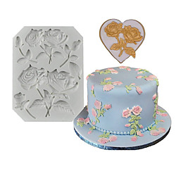 1 Stück Rose Fondant Silikon Kuchen Dekoration Form DIY Lightinthebox