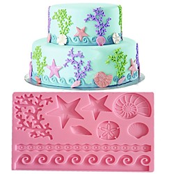 1 Stück Kuchen DIY Backen Seestern Muschel Prägeform Lightinthebox
