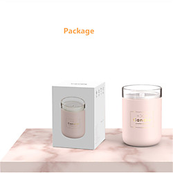 280ml Ultraschall Luftbefeuchter Kerze romantisches weiches Licht USB ätherisches Öl Diffusor Auto Reiniger Aroma Anion Nebel Maker Lightinthebox