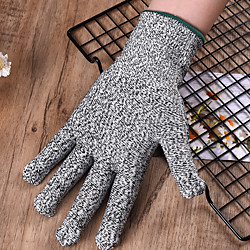 1 Paar Handschuhe schneiden widerstandsfähig Hochleistungsstufe 5 Schutz Küchenwerkzeug Angeln Jagdhandschuhe Stahl Drahtgitter Handschuhe Angelwerkzeuge Lightinthebox