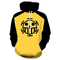 Inspiré par One Piece Trafalgar Law Coton Imprimé Manteau Pour Homme