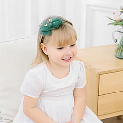 1 Stück Baby Mädchen Aktiv / Süß Freizeitskleidung Blumen / Solide Blumenstil Nylon Haarzubehör Gelb / Rosa / Pudriges Rosa Kindergröße Lightinthebox