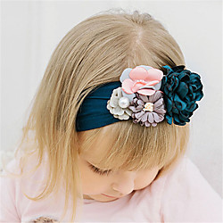 1 Stück Baby Mädchen Aktiv / Süß Freizeitskleidung Blumen Blumenstil Nylon Haarzubehör Gelb / Rosa / Grau Kindergröße Lightinthebox