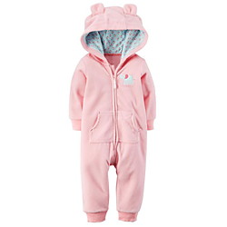 1 PC Baby Mädchen Grundlegend Tier Druck Langarm Einzelteil Rosa Lightinthebox