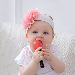 1 Stück Baby Mädchen Aktiv / Süß Freizeitskleidung Blumen / Solide Blumenstil Nylon Haarzubehör Purpur / Gelb / Rosa Kindergröße Lightinthebox