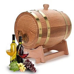 3l Vintage Holz Eichenholz Weinfassspender für Whisky Bourbon Tequila Lightinthebox