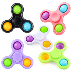 2 in 1 Pop Fidget Spinner 2 Pack einfaches Zappelspielzeug mit Blase, einfache Zappelspinner Stressabbau, Zappelpaket bunt für Kinder Erwachsene Lightinthebox