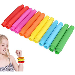 12er-Pack Mini-Pop-Röhre sensorisches Zappelspielzeug bunt Heavy-Duty für den Bau Bau pädagogisches Spielzeug für Stress-Autismus adhd Lightinthebox
