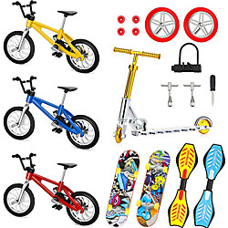 18-teiliges Mini-Fingerspielzeug-Set Finger-Skateboards Fingerfahrräder Roller winziges Schaukelbrett Fingerspitzenbewegungsparty begünstigt Ersatzräder und Werkzeuge Lightinthebox