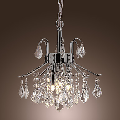Lámparas de luz con gotas de cristal 6 modernas 358717 2017 ... Lamparas de cristal modernas