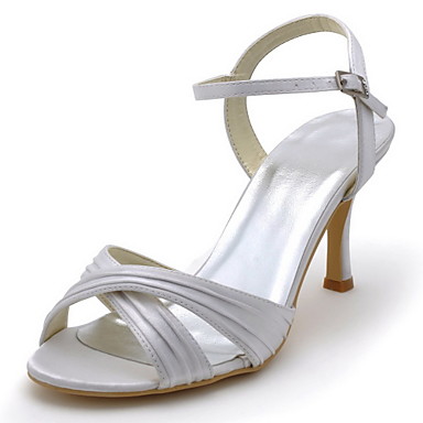 satin sandals wedding