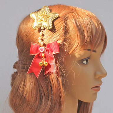 Red Bow and Golden Stars Christmas Headdress #00922087 - wwuuff1386143129645