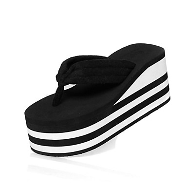 Women's Spring Summer Casual Wedge Heel Black Red 3in-3 3/4in 1558005 2017 â $17.99