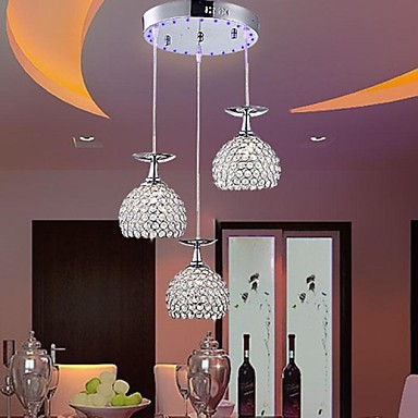 Moderna de cristal llevó la lámpara colgante con diseño de copa de ...