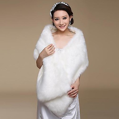 Faux Fur Wedding Shawl 2381942 2017 – $9.99