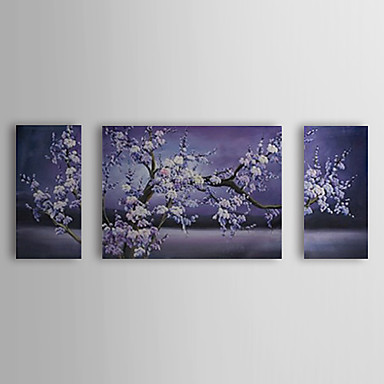 Peinture à L'Huile Sur Toile Abstraite Paysage Floral - Art Contemporain SAAKO Sans Cadre