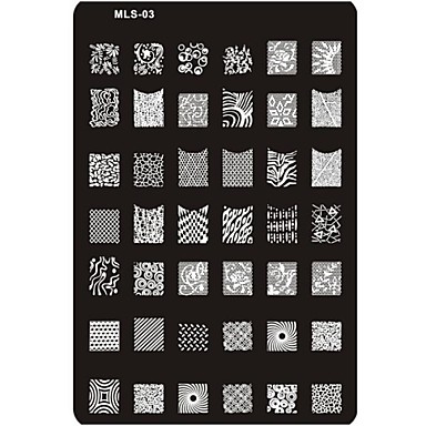 Pre-designed Nail Art Stamping Image Plate Nail Art Template Nail ...