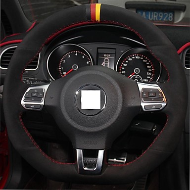 xuji black suede steering wheel cover for volkswagen xuji black suede steering wheel cover for volkswagen