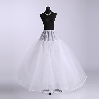floor length white slip