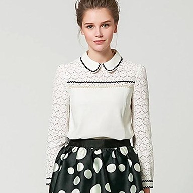 peter pan collar white shirt