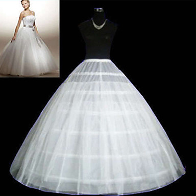 floor length white slip