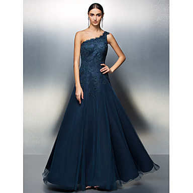 dress gala evening plus prom azul vestido marino longo formatura festa fiesta tie shown tulle shoulder length floor line