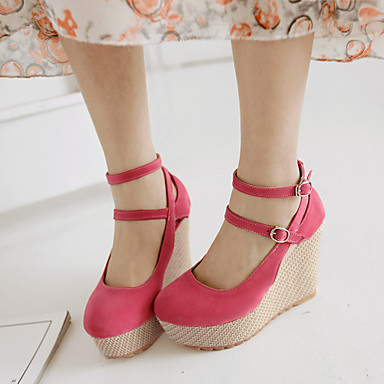 sepatu wanita suede imitasi hak wedge wedge pumps hak sepatu wanita suede imitasi hak wedge wedge pumps hak