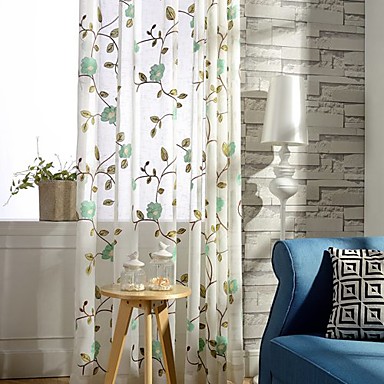 To paneler rustikk / moderne blomster / botanikk / blad grønn ...