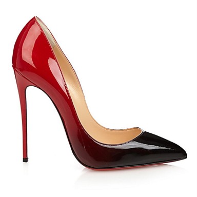 Women&#039;s Shoes Leather Stiletto Heel Heels Heels Office &amp;amp; Career / Party &amp;amp; Evening / Dress Red / Beige