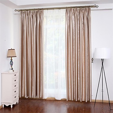 To paneler neoklassisk solid beige / rød / gull soverom polyester ...