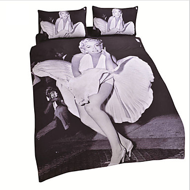 Marilyn Monroe Duvet Cover Set White And Black Bedding Set Twin ... Marilyn Monroe Duvet Cover Set White And Black Bedding Set Twin ...