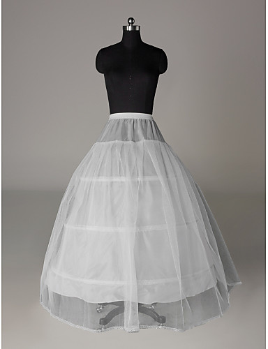 floor length white slip