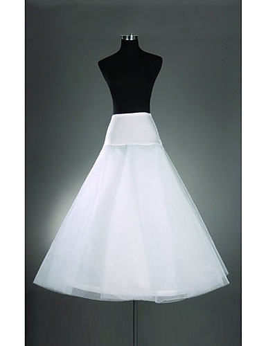 floor length white slip