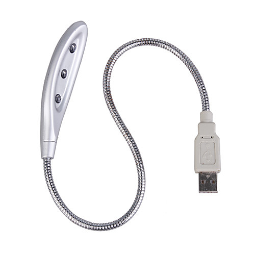 3 светодиодных USB змея света лампа для ноутбука ноутбук