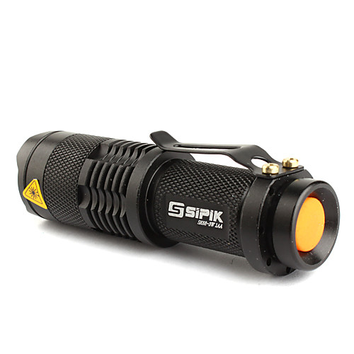 FX SK68 1-режимный CREE XR-E Q5 LED фонарь (200LM, 1xAA/1x14500, черный корпус)