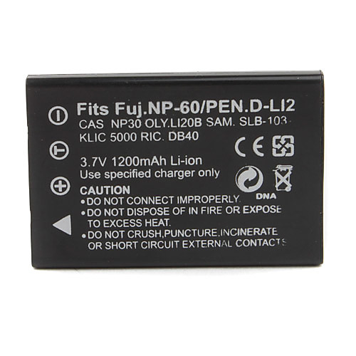 1200mah 3.7v цифровая камера аккумулятор NP-60 для Fujifilm FinePix 50i и более