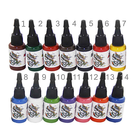 

BaseKey Чернила для татуировки 14 x 15 ml Для профессионалов - Разноцветный