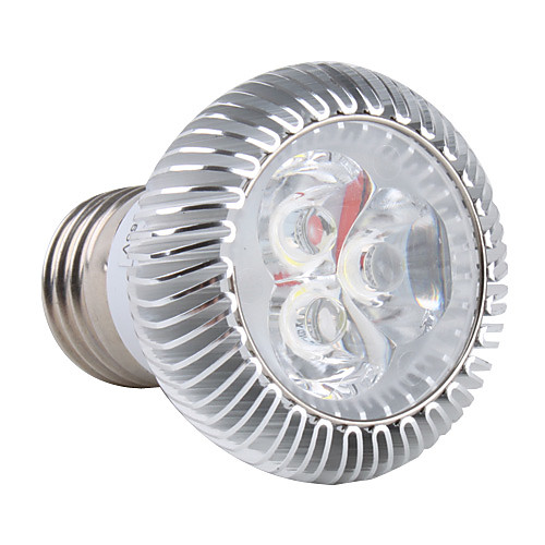 Лампа с белым светом, 85-265, E27 3x1W 3-LED 270lm 6000K