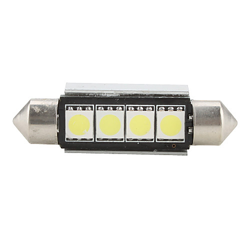 42мм 4 SMD LED лампочка с белым светом